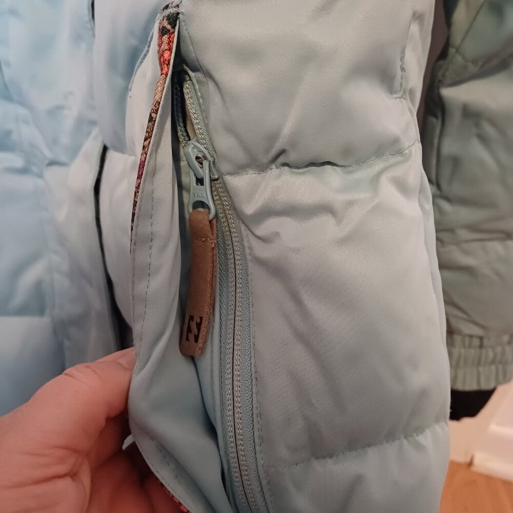 Gorgeous BILLABONG Light Turquoise Snowboard Skiing Winter Sport Jacket XSmall - Picture 6 of 16